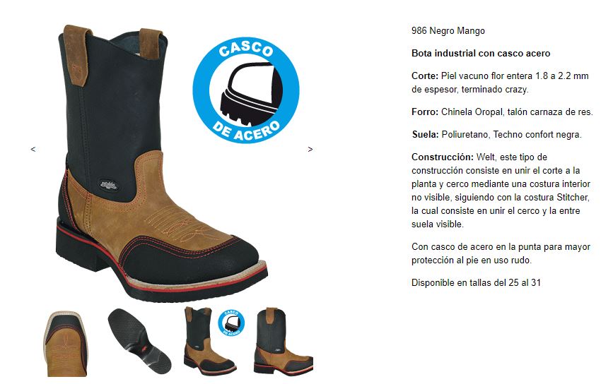 botas de trabajo marca establo